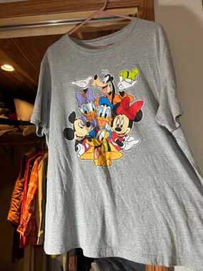 Disney Grey Mickey and Friends Logo Tee